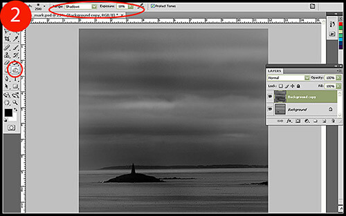 Dodge and Burn to Correct Exposure