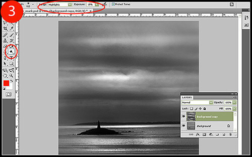 Dodge and Burn to Correct Exposure