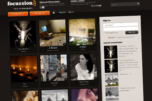Compare photography sites
