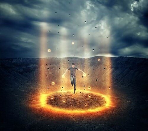 Create this Floating Superhero Scene with Sci-Fi Lighting Effects
