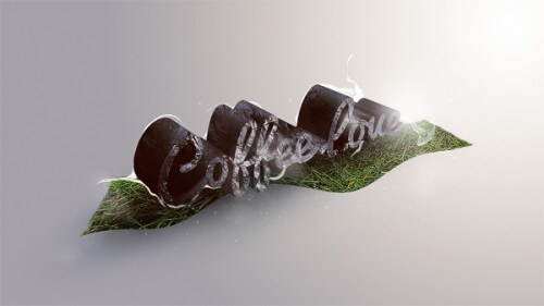 Create Unique 3D Grass and Stone Text Effect in Photoshop