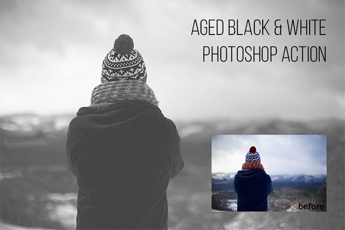 Aged Black & White Actions