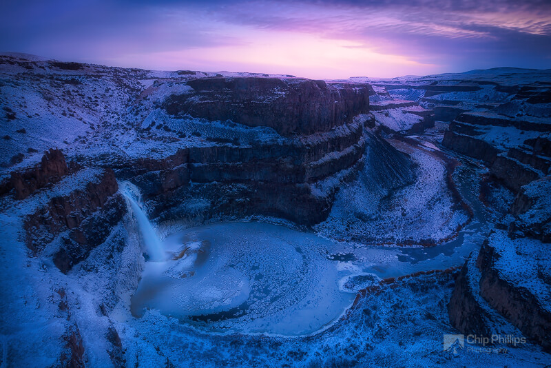 Chip Phillips - Palouse Falls, Frozen