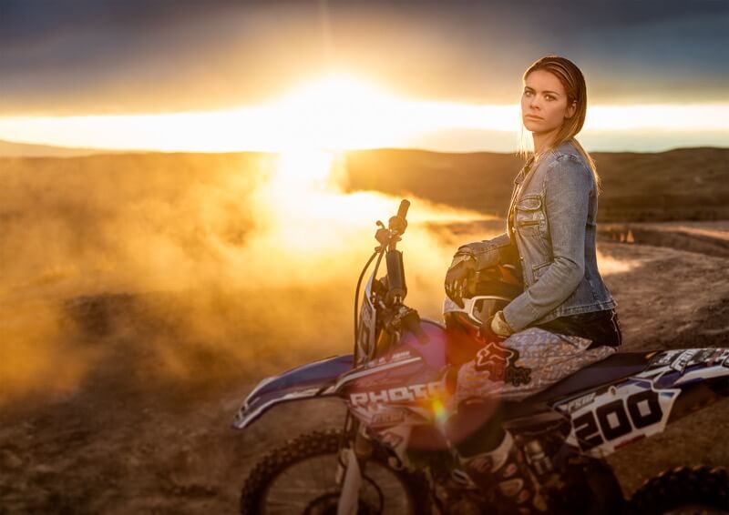 Sunset dirt bike - Tyler Stableford