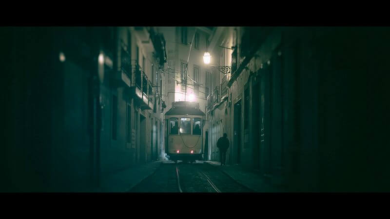 Tram at Night