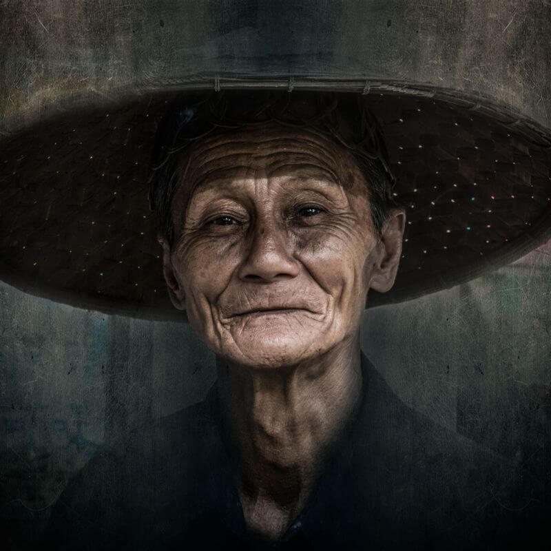portrait with wild hat