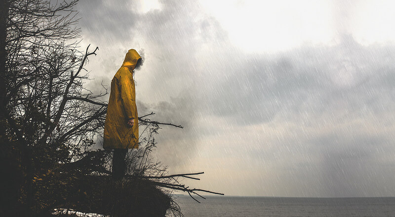 Nate Bittinger storm yellow coat