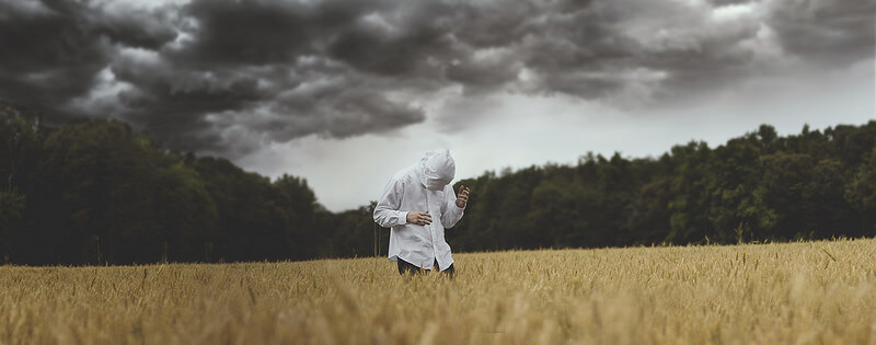 Nate Bittinger hooded man
