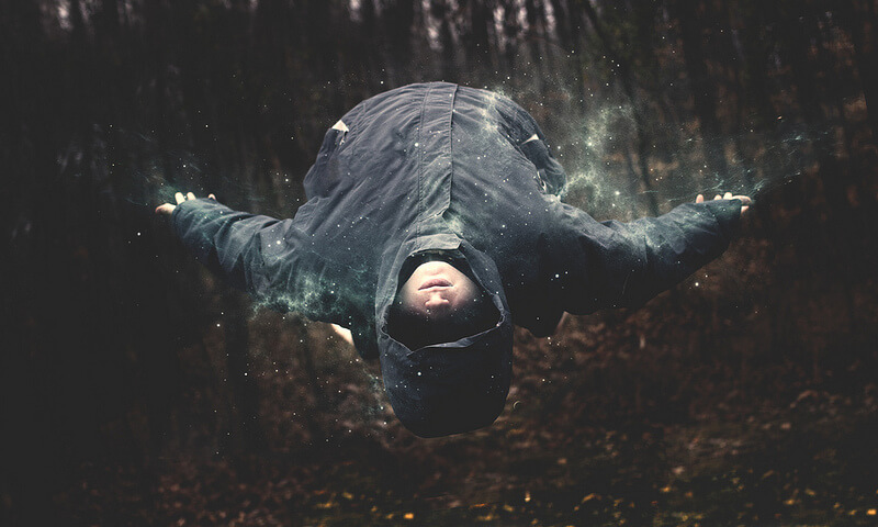 Nate Bittinger levitating man