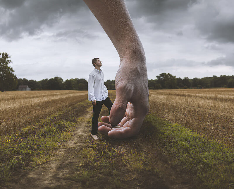 Nate Bittinger hand holding man