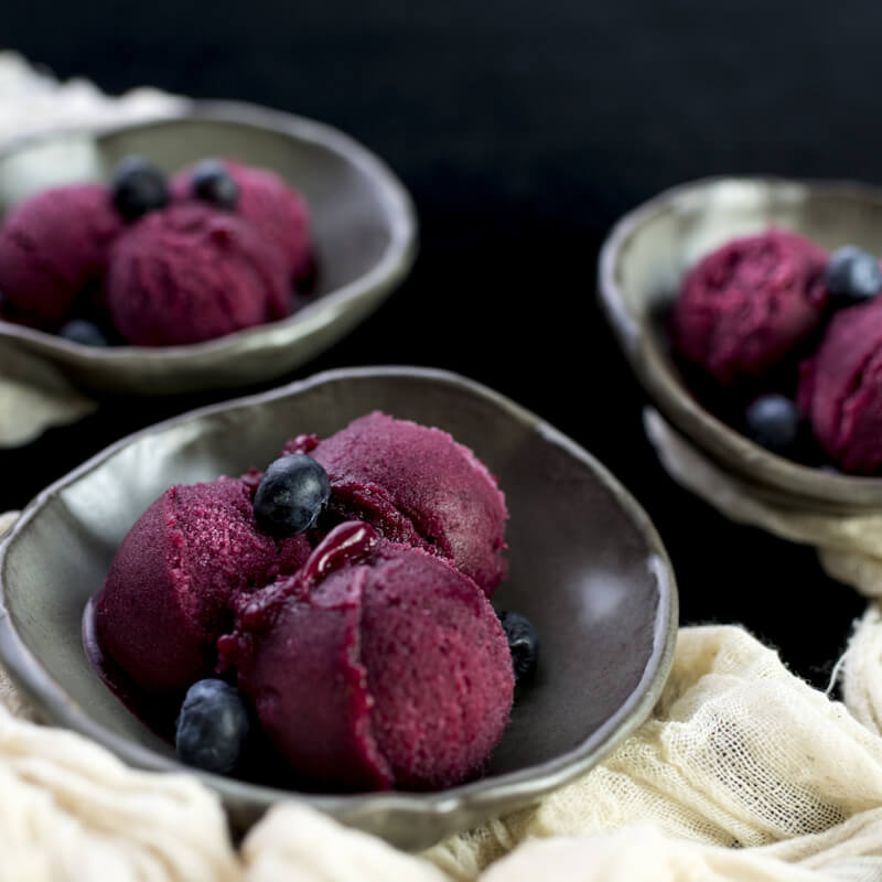 Carol Hart Blueberry Pear Sorbet