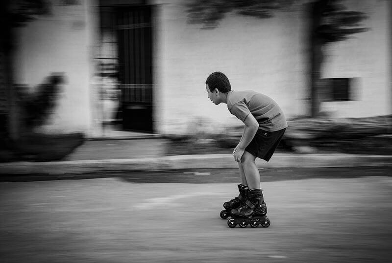 boy rollerblading