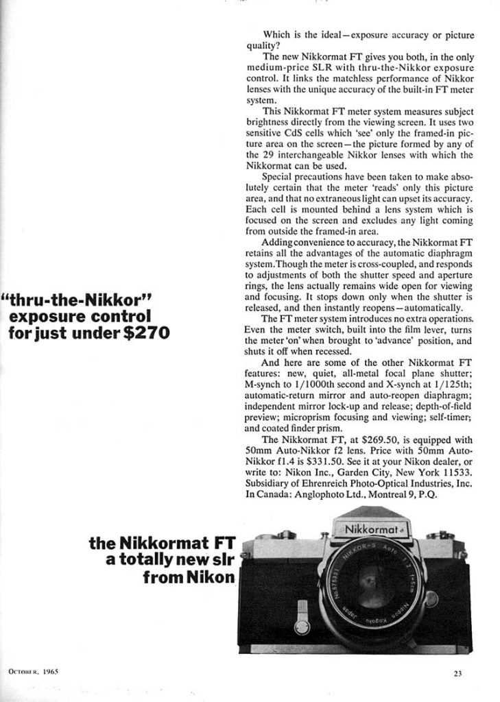 Nikkormat 1965