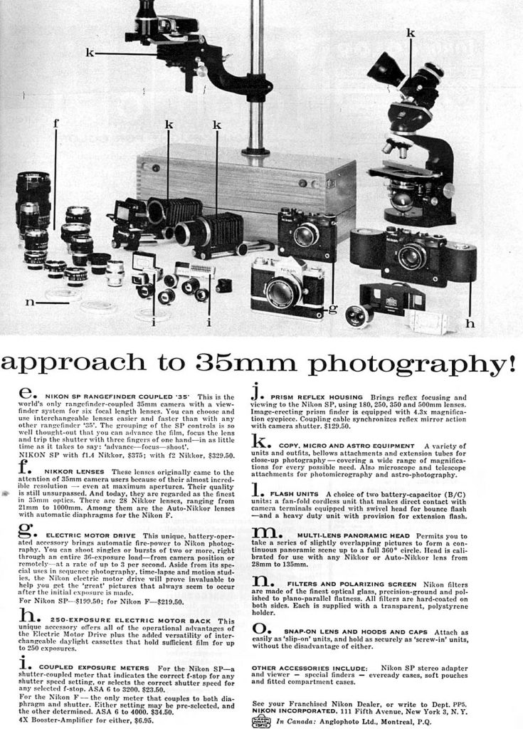 Nikon 35mm camera 1960