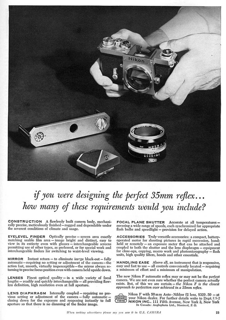 Nikon 35mm reflex 1960