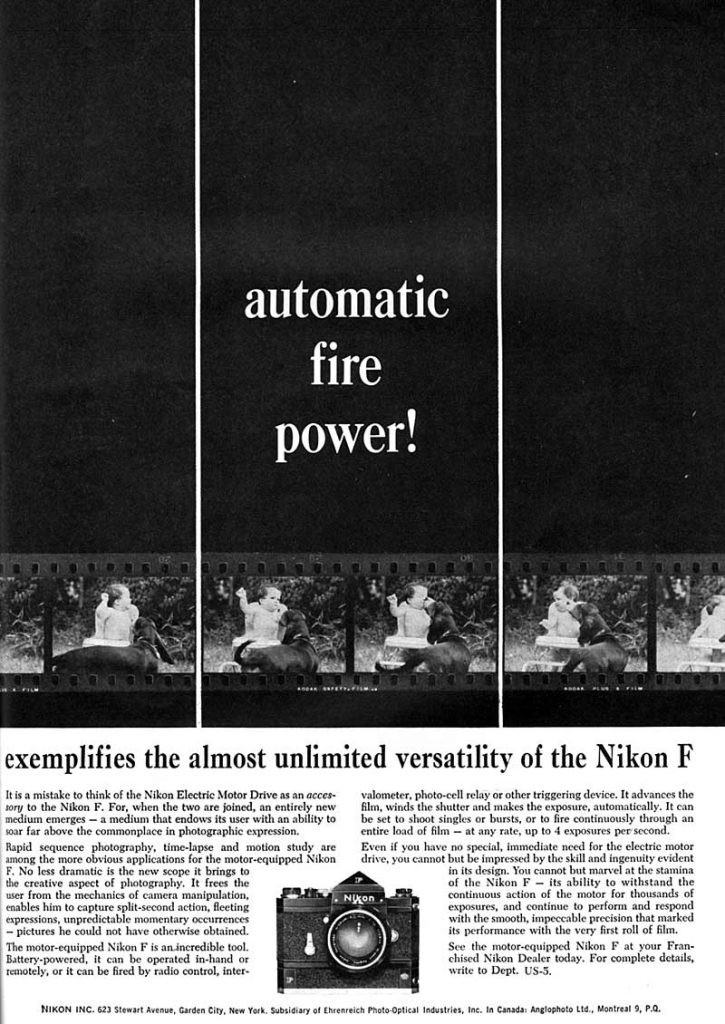 Nikon F ad 1965