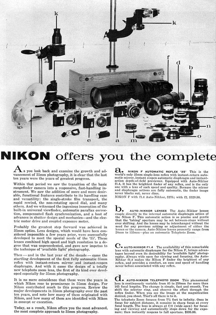 Nikon Vintage Advertisement 1960