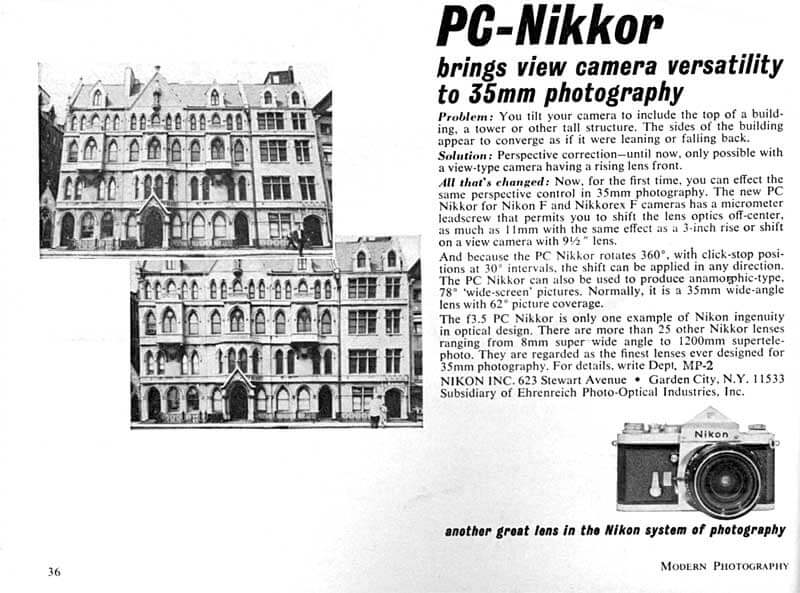 PC-Nikkor 1965