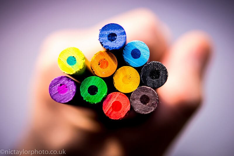 colored pencils