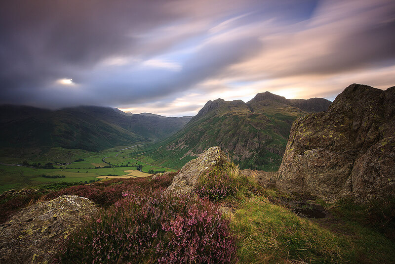 landscape of hills