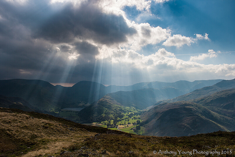 beams of light