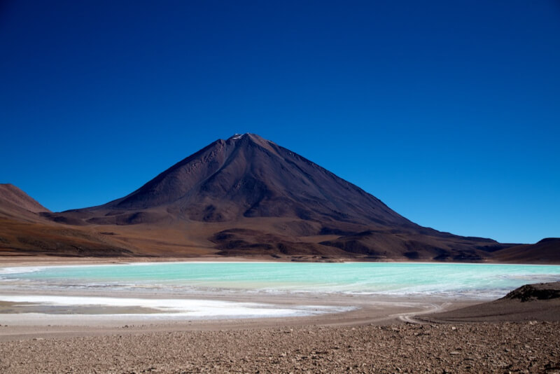 Licancabur with Laguna Verde