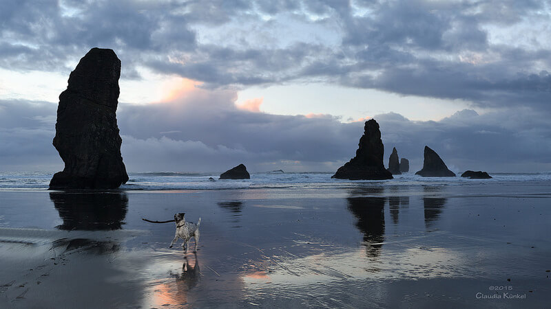 China Beach at sunset