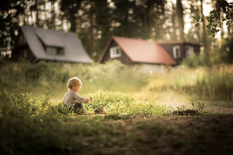 boy in field