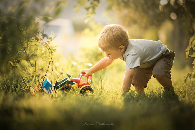 playing with toy