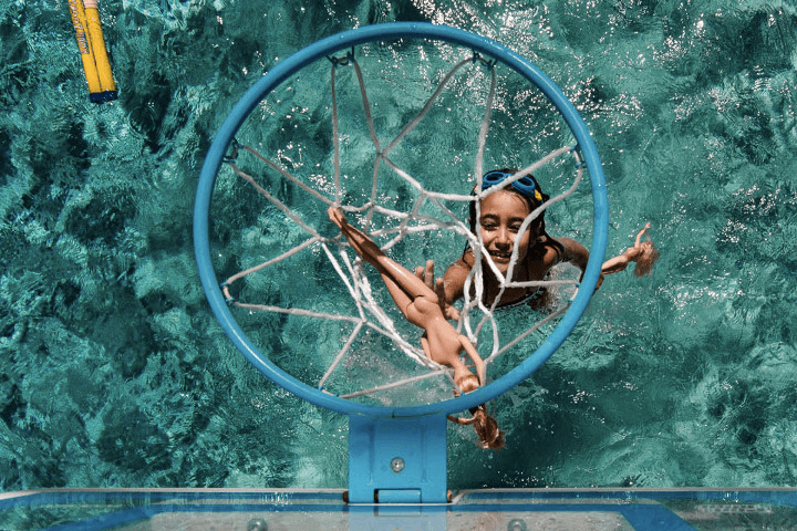 Celina Bailey swimming pool basketball