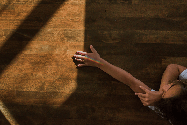 Celina Bailey hand in sunlight