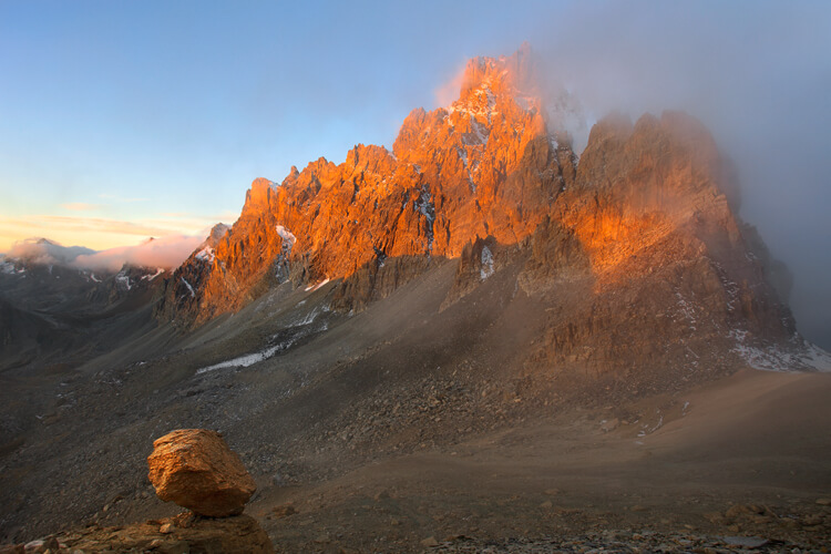 Brec de Chambeyron at Sunrise