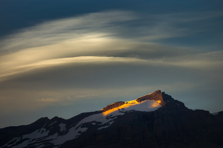 Lenticular Cloud Above Furggen