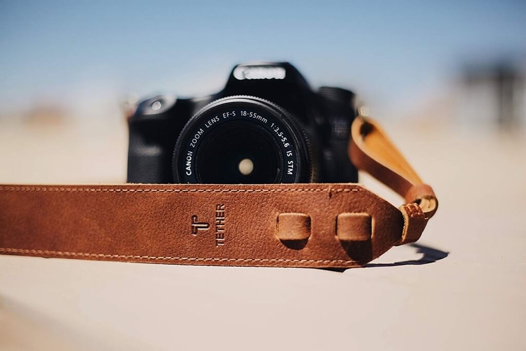 TETHER’s Brown Leather Camera Strap
