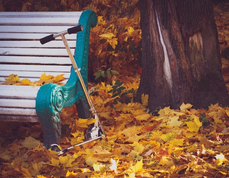 abandoned scooter