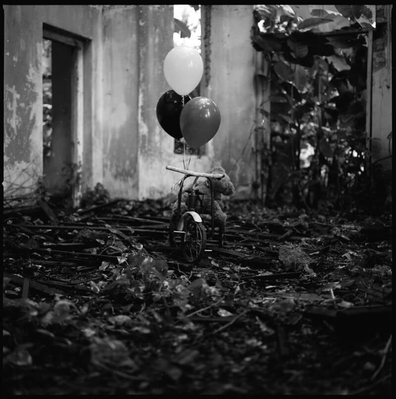 abandoned tricycle