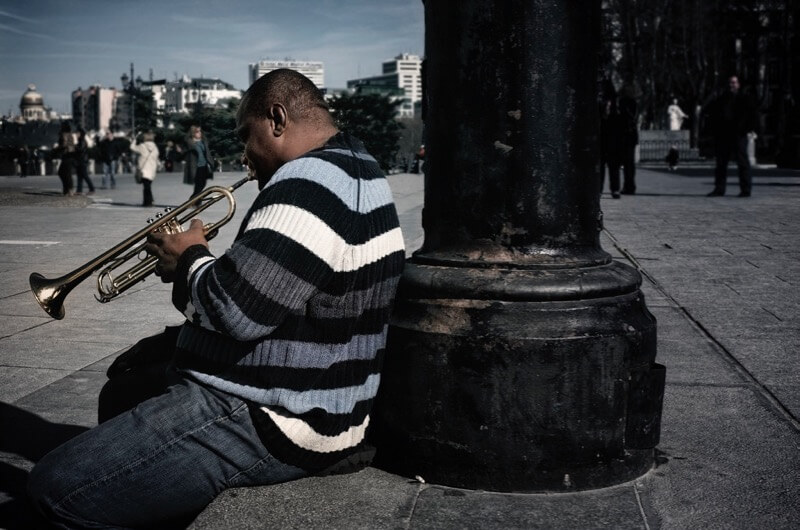 trumpet player