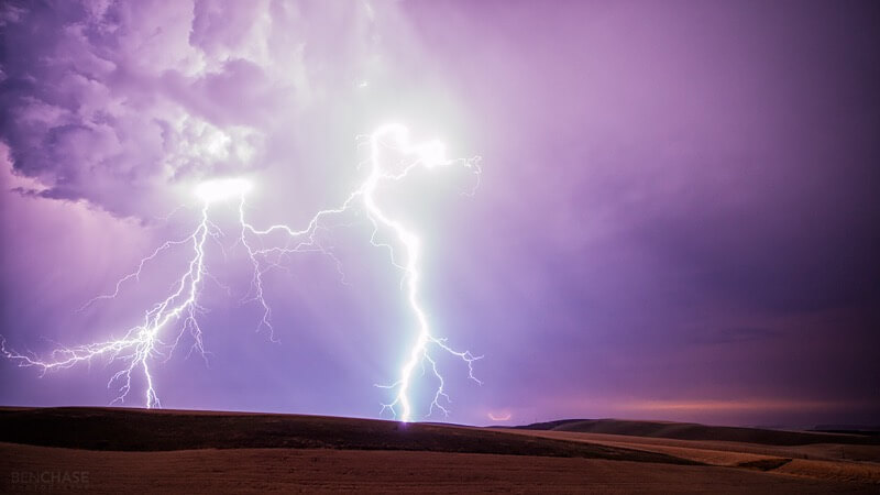 lightning strikes