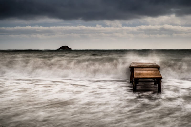 Storm at Pinarello beach