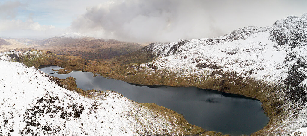 Llyn Llydaw drone pano