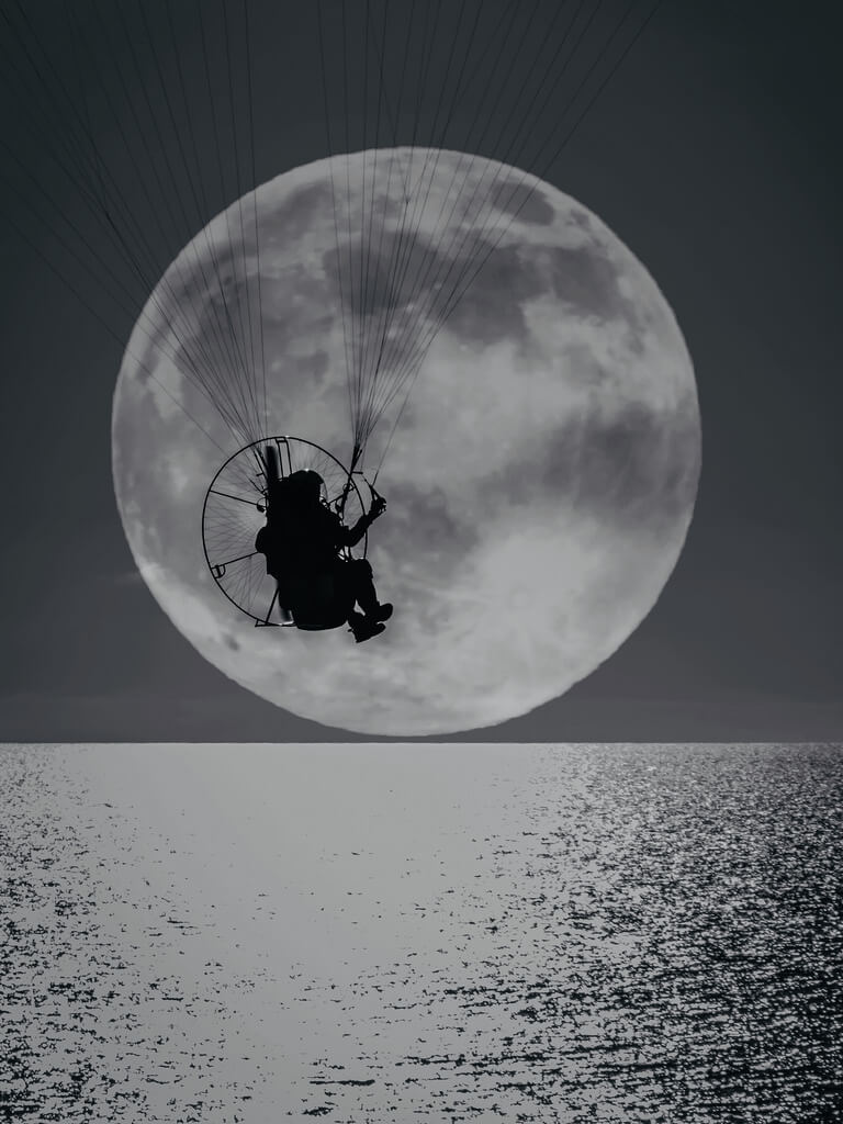 Fred Veenkamp - parasail silhouette