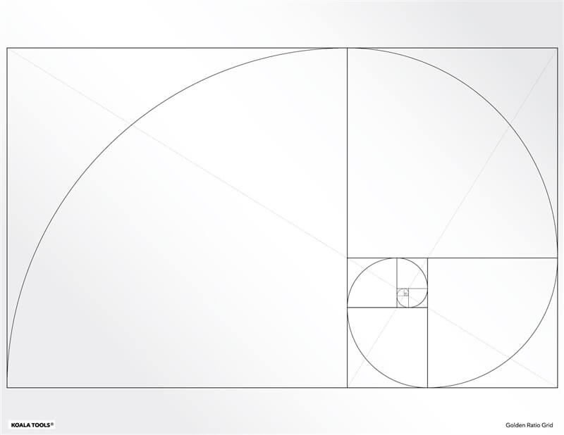 Koala Tools - Golden Ratio Grid Transparency Sheet