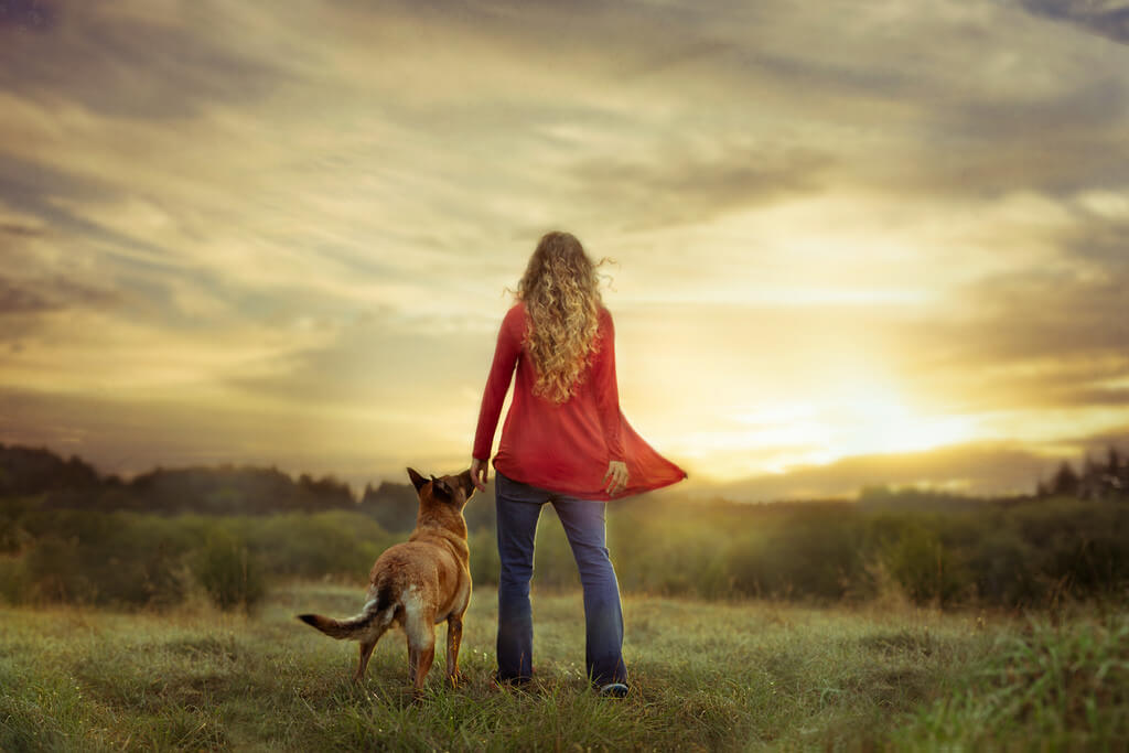 Katie McLellan dog and woman