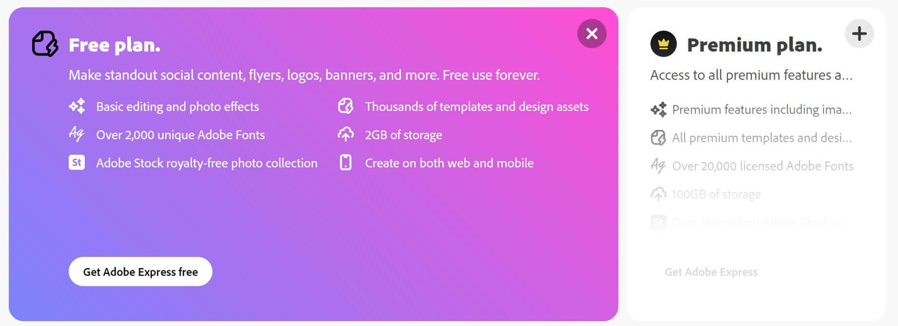 adobe social media scheduler free plan