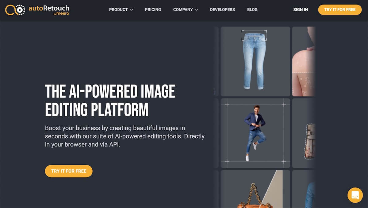 ai photo editing retouch pro homepage