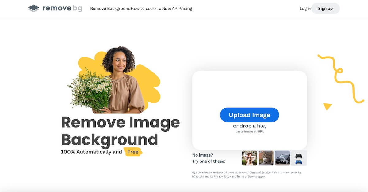ai photo editing remove bg homepage